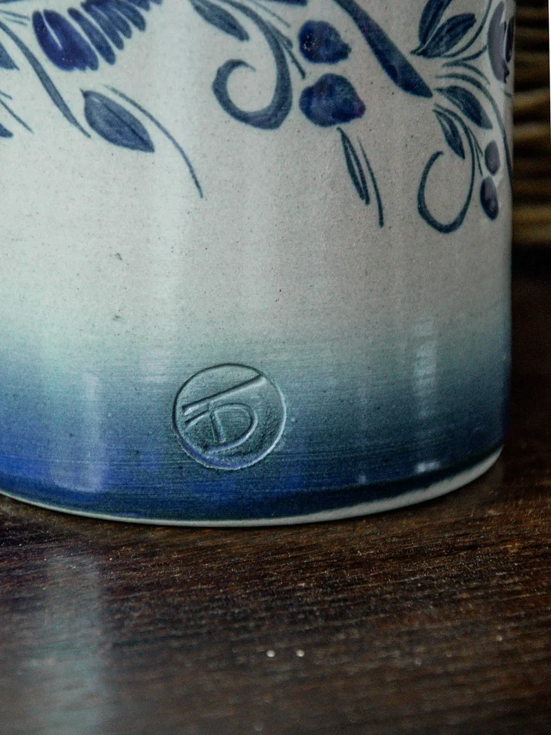 Edmond, le vase bleu en grès N°38