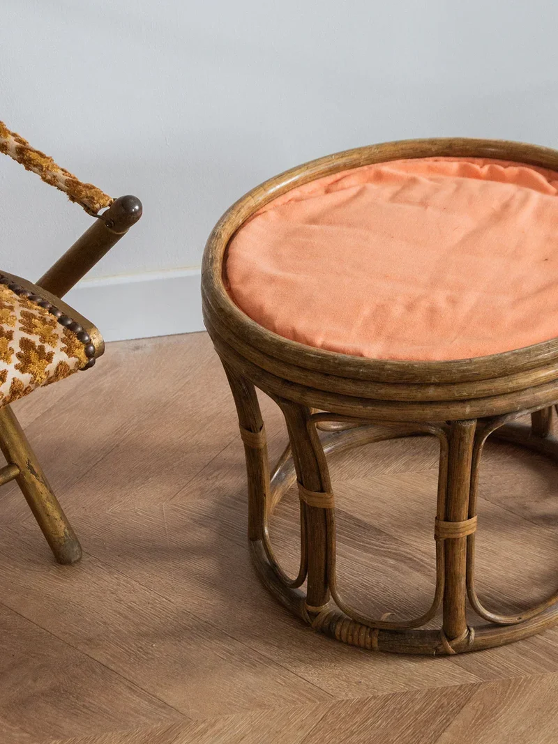 Jean-Philippe, le pouf en rotin N°58