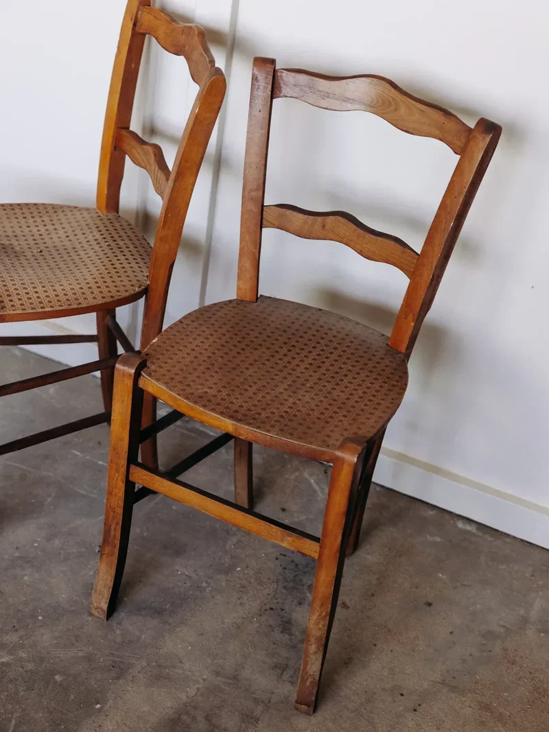Claude, la paire de chaises en bois N°510