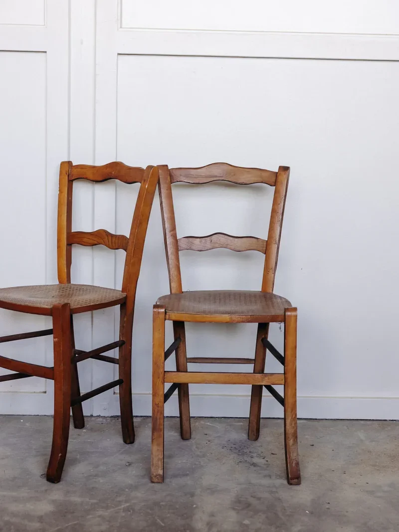 Claude, la paire de chaises en bois N°510
