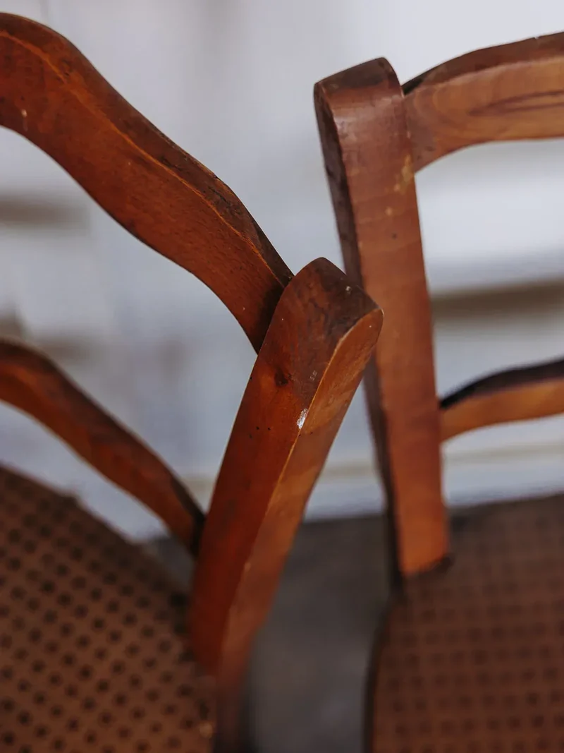 Claude, la paire de chaises en bois N°510