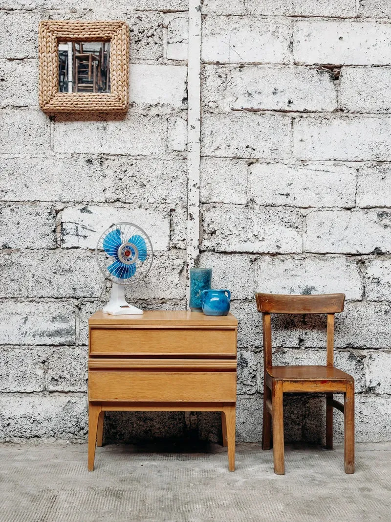 Georges, le miroir en raphia N°618