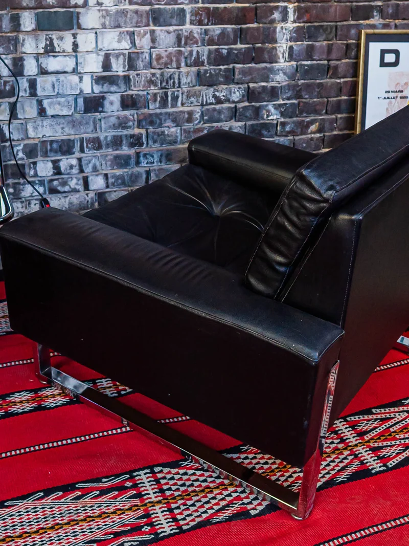 Jakob, le grand fauteuil en cuir N°667