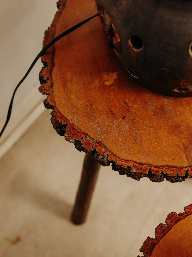 Regis, la paire de tabourets brutalistes N°685