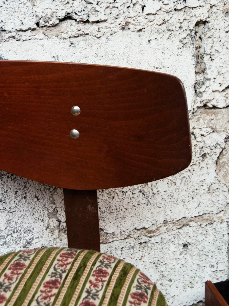 Gaston, le tabouret de bar fleuri N°102