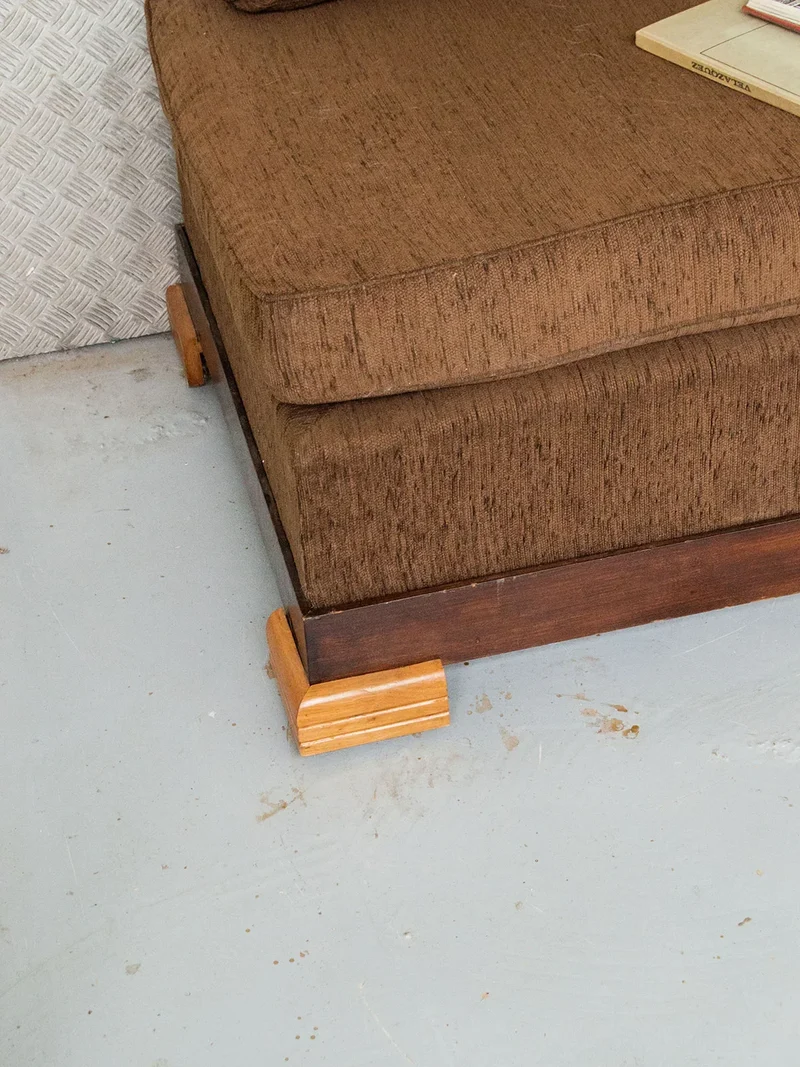 Clara, la banquette marron haute N°28