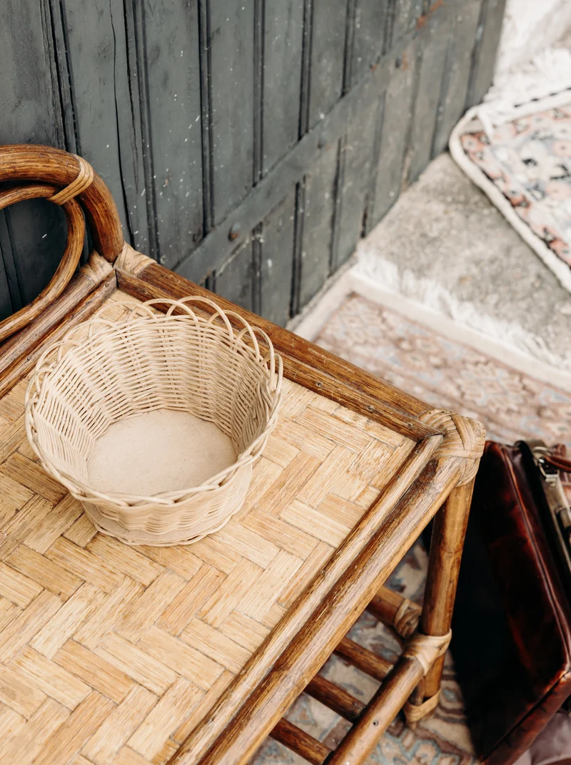 Odile, la table de chevet en rotin N°517