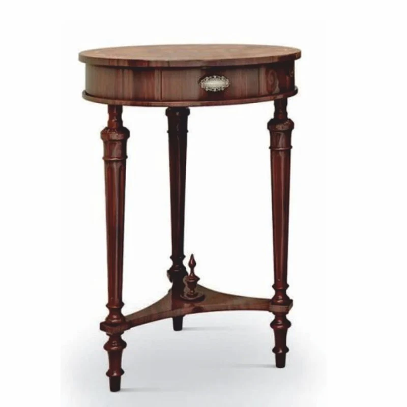 Casa Padrino Luxus Barock Beistelltisch Braun H. 71,5 cm - Barock Möbel - Made in Italy