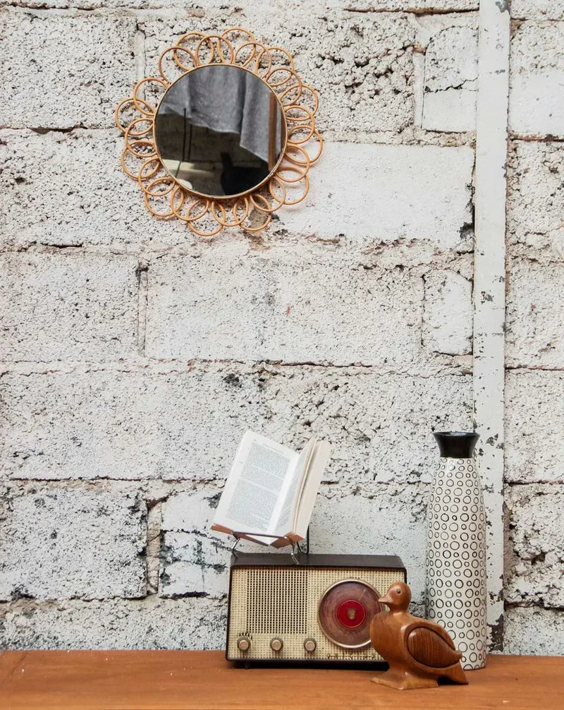 Georges, le miroir rond en rotin N°735