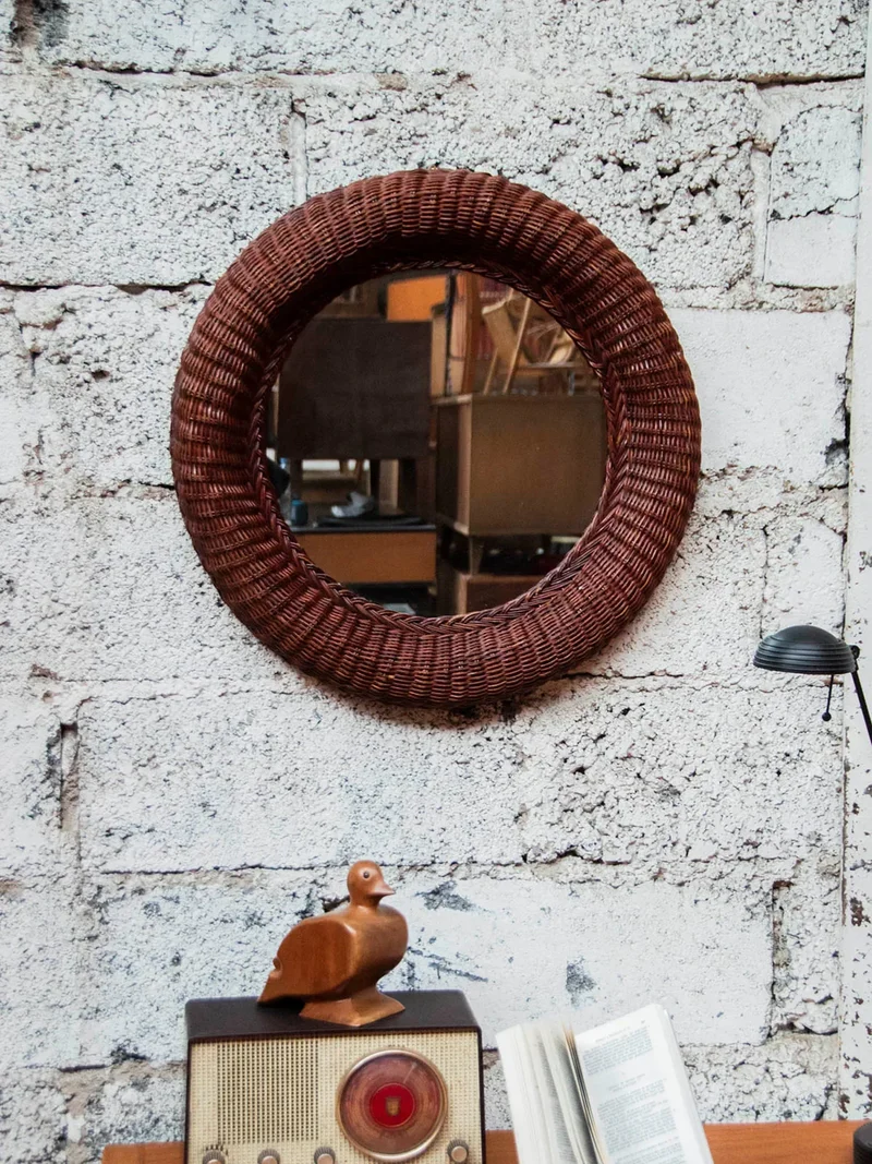 Georges, le miroir en osier foncé N°734
