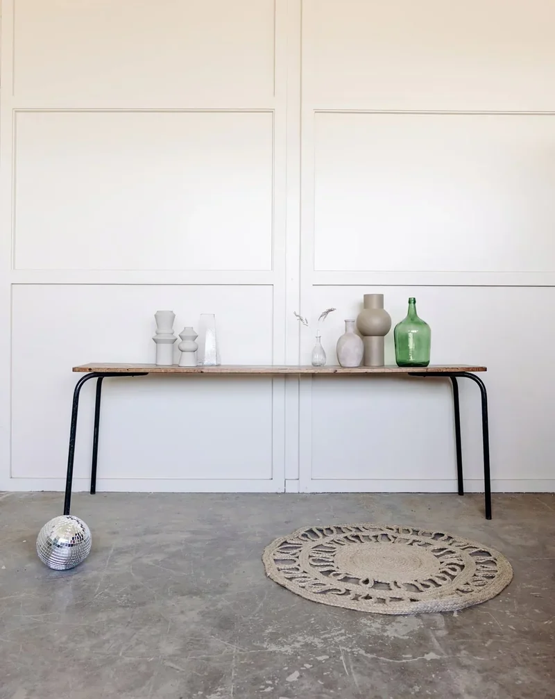 Hanna, la grande console en bois et métal N°419