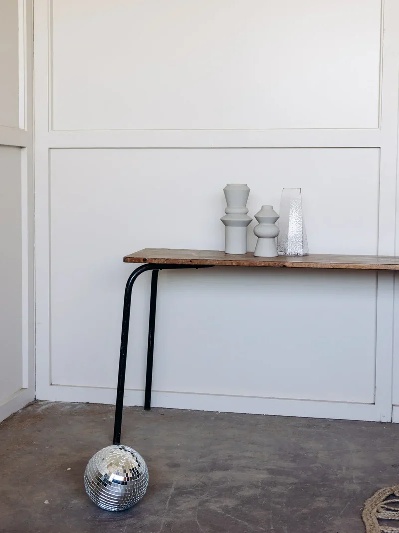 Hanna, la grande console en bois et métal N°419