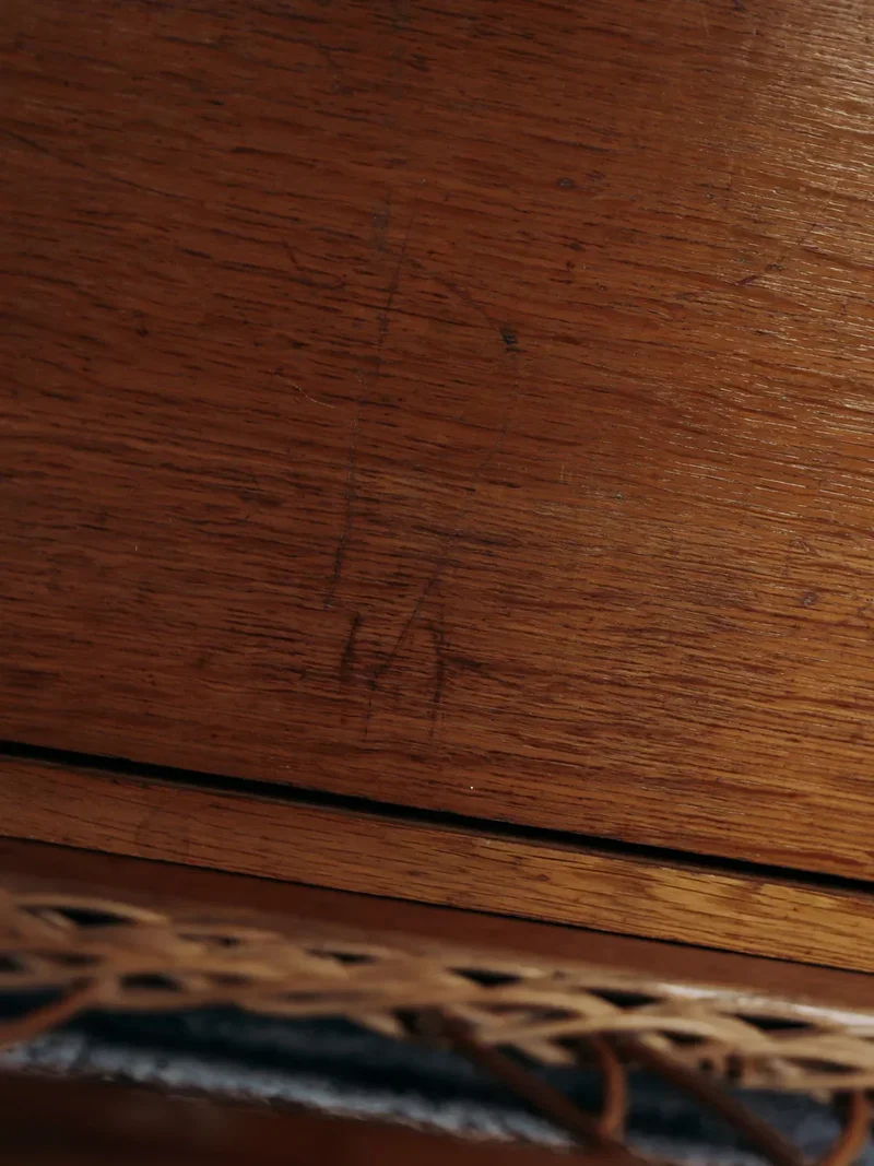 Lucien, le coffre en bois et rotin N°62