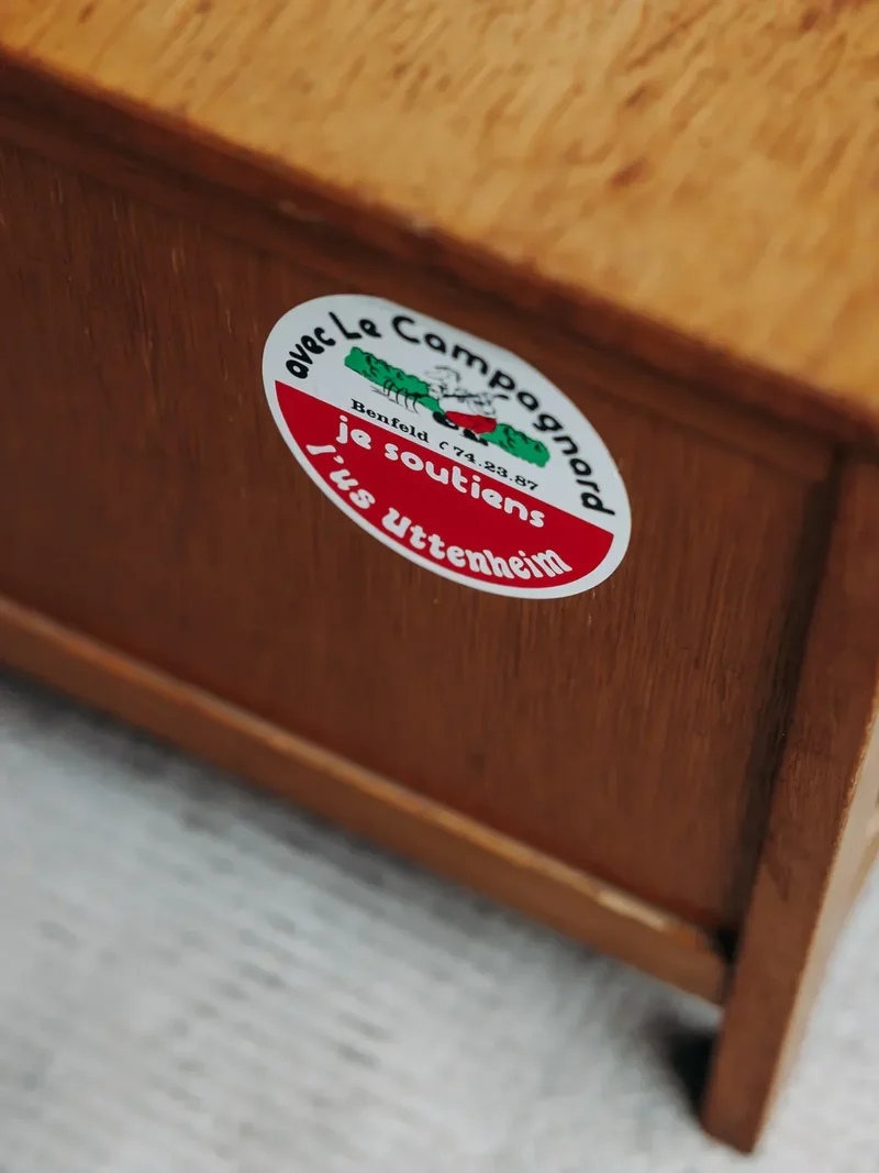 Lucien, le coffre en bois et rotin N°62