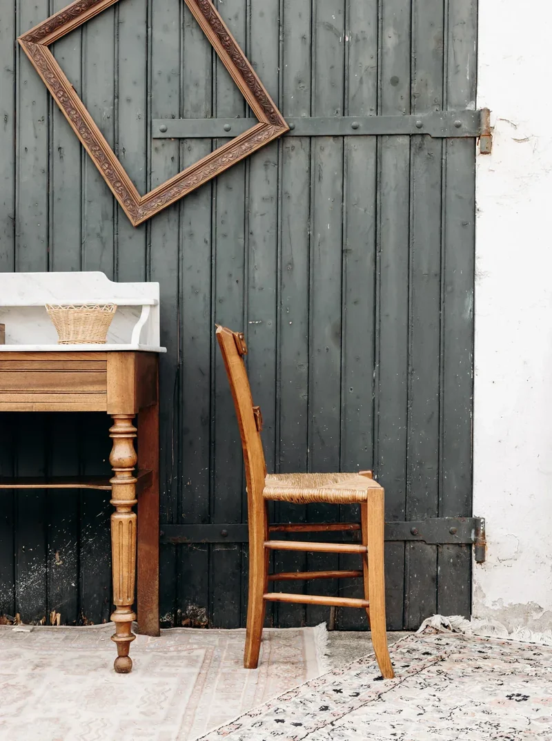 Claude, la chaise en bois et paille N°628