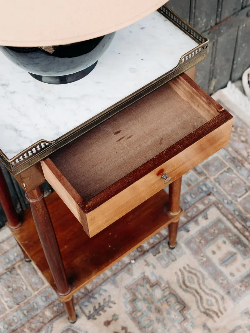 Odile, le chevet en bois et marbre N°510