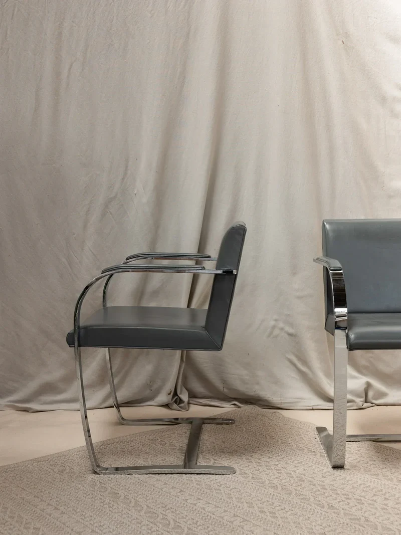 Jakob, la paire de fauteuils Brno en cuir N°532