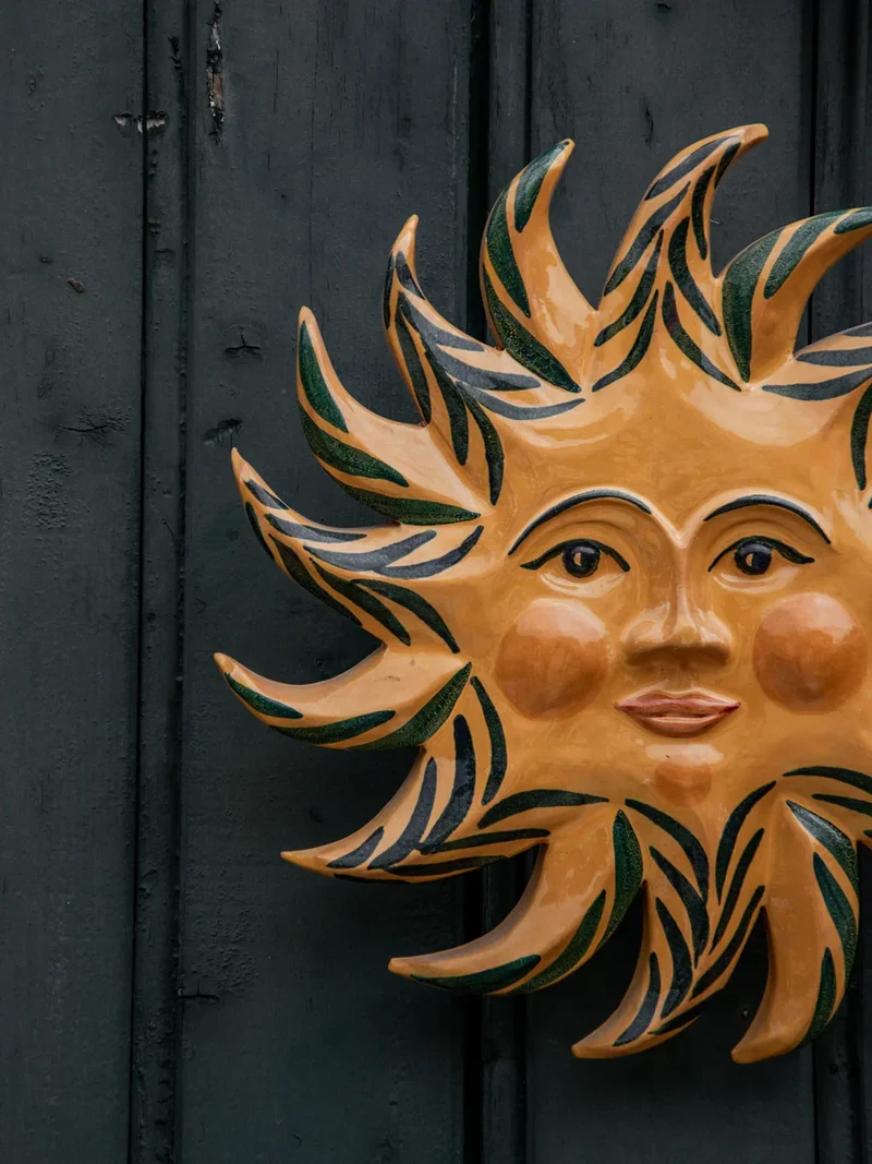 Noah, le soleil mural en terre N°6