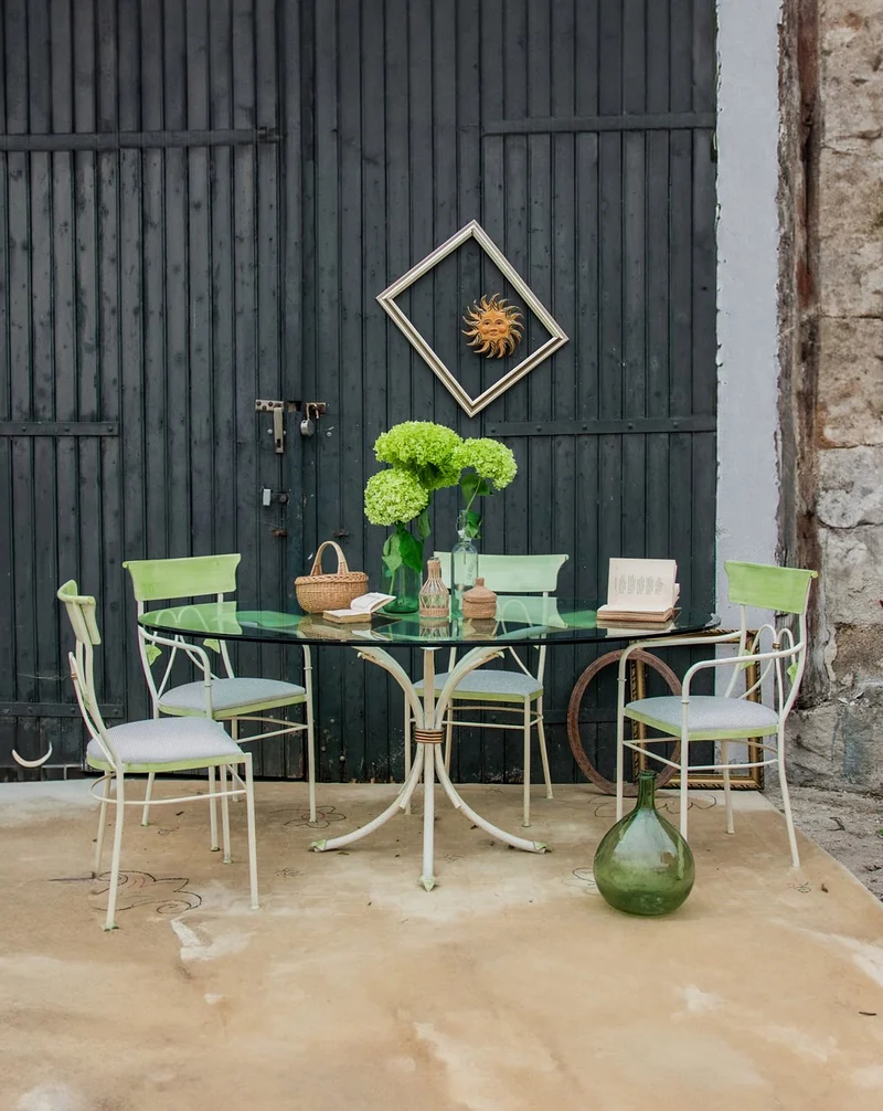 Gisèle, l'ensemble de jardin en fer N°219