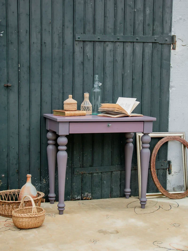 Edouard, le bureau violet en bois N°321