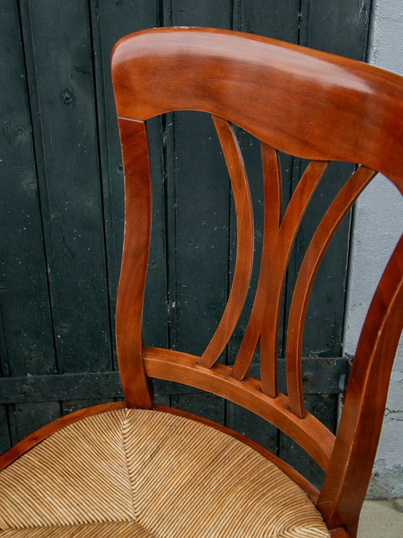 Claude, la chaise en paille et bois N°622