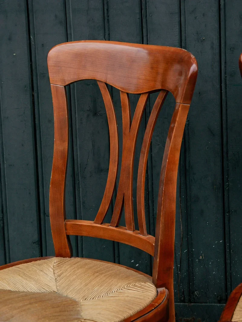 Claude, la chaise en paille et bois N°622