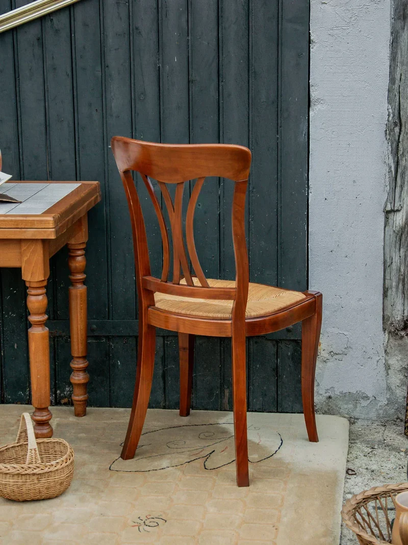 Claude, la chaise en paille et bois N°622