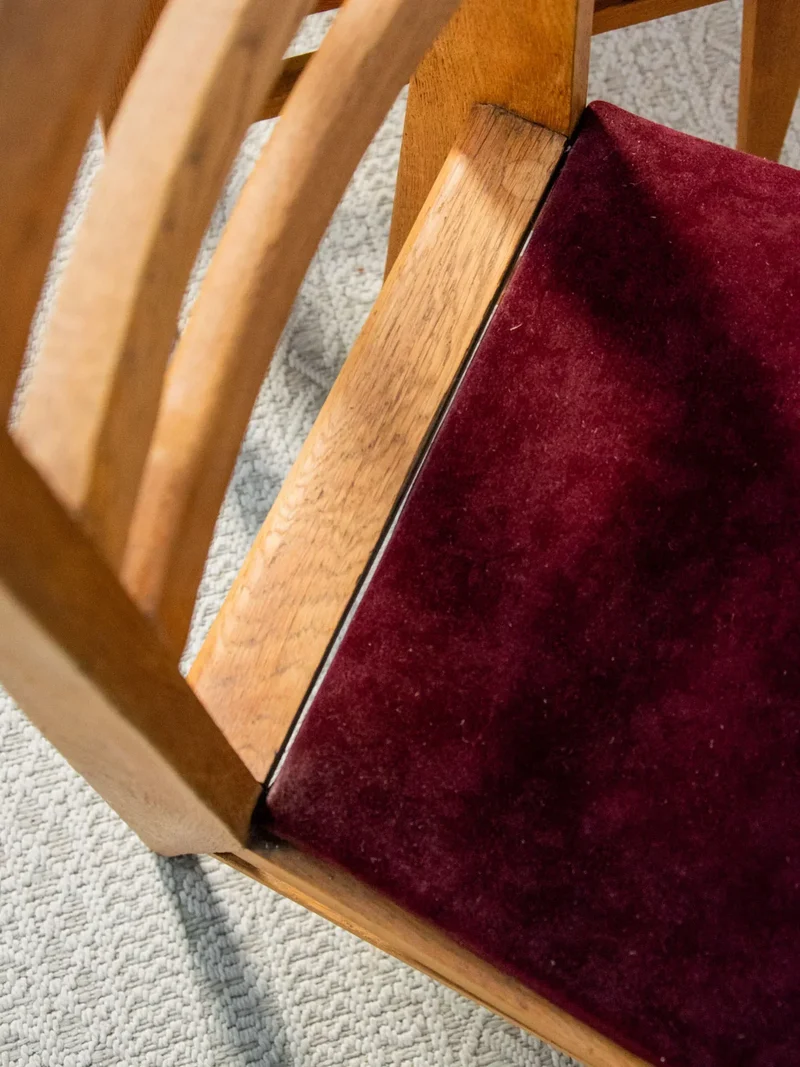 Claude, la paire de chaises en velour N°719
