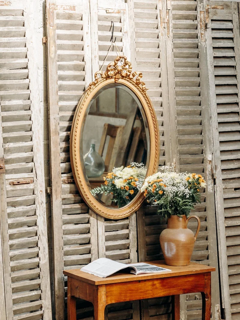 Georges, le miroir ovale doré N°808