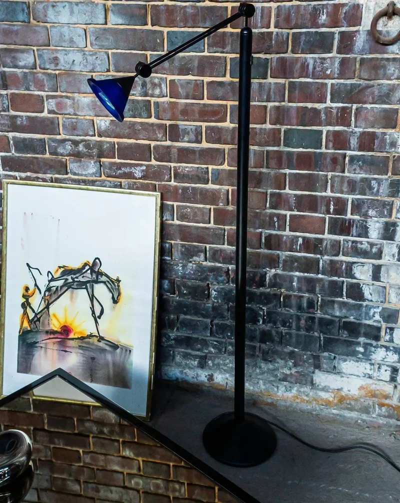 Julien, le lampadaire en métal et verre N°189