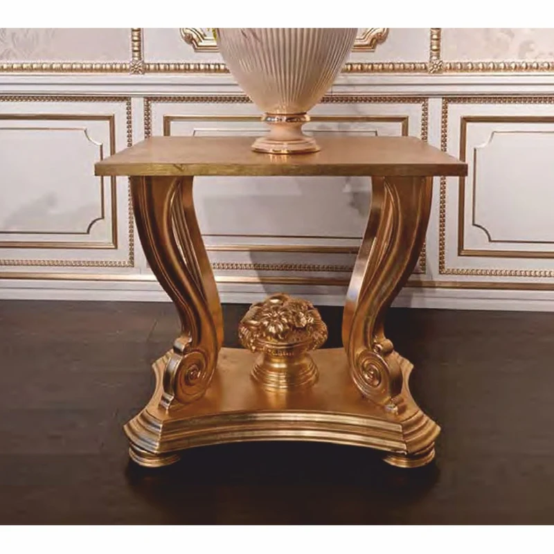 Casa Padrino Luxus Barock Beistelltisch Gold H. 69 cm - Made in Italy