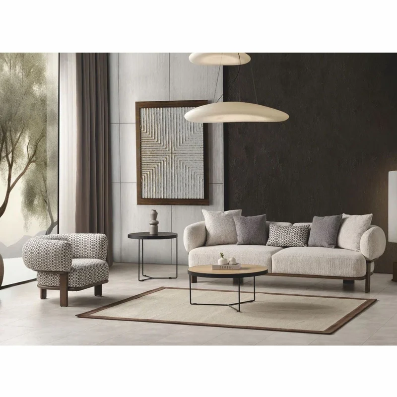 Casa Padrino Luxus Wohnzimmer & Hotel Sessel Hellgrau / Weiß / Dunkelbraun - Luxus Möbel