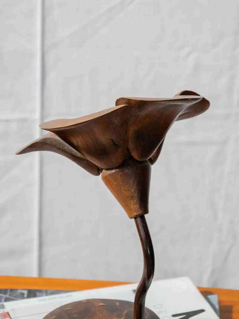 Ulysse, le bougeoir fleur en bois N°19