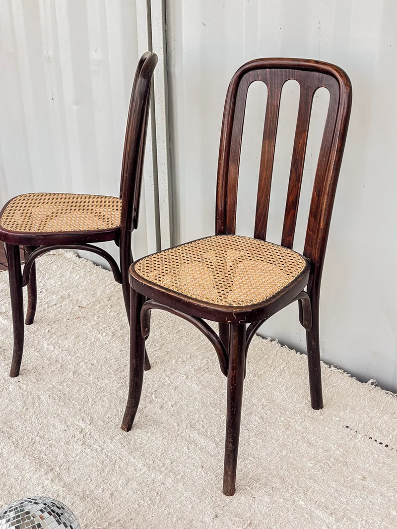 Claude, la paire de chaises en bois N°608