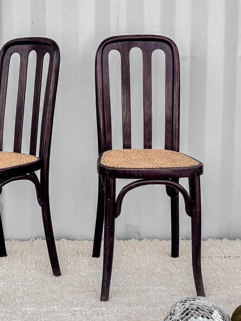 Claude, la paire de chaises en bois N°608