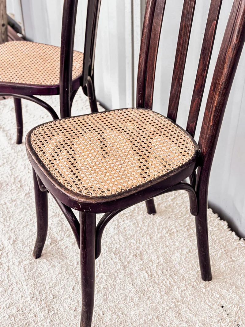 Claude, la paire de chaises en bois N°608