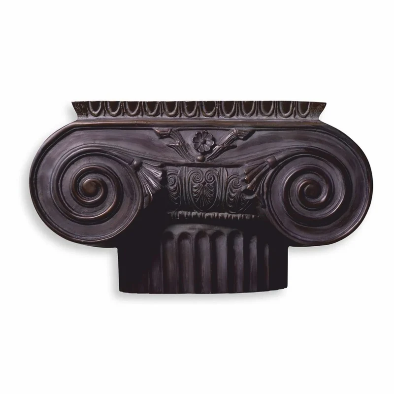 Casa Padrino Luxus Barock Metall Deko Objekt Säulenkopf Bronze 48,5 cm