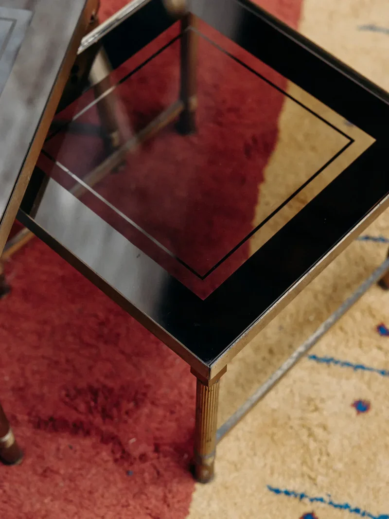 Barbara, les 3 tables gigognes en laiton N°78