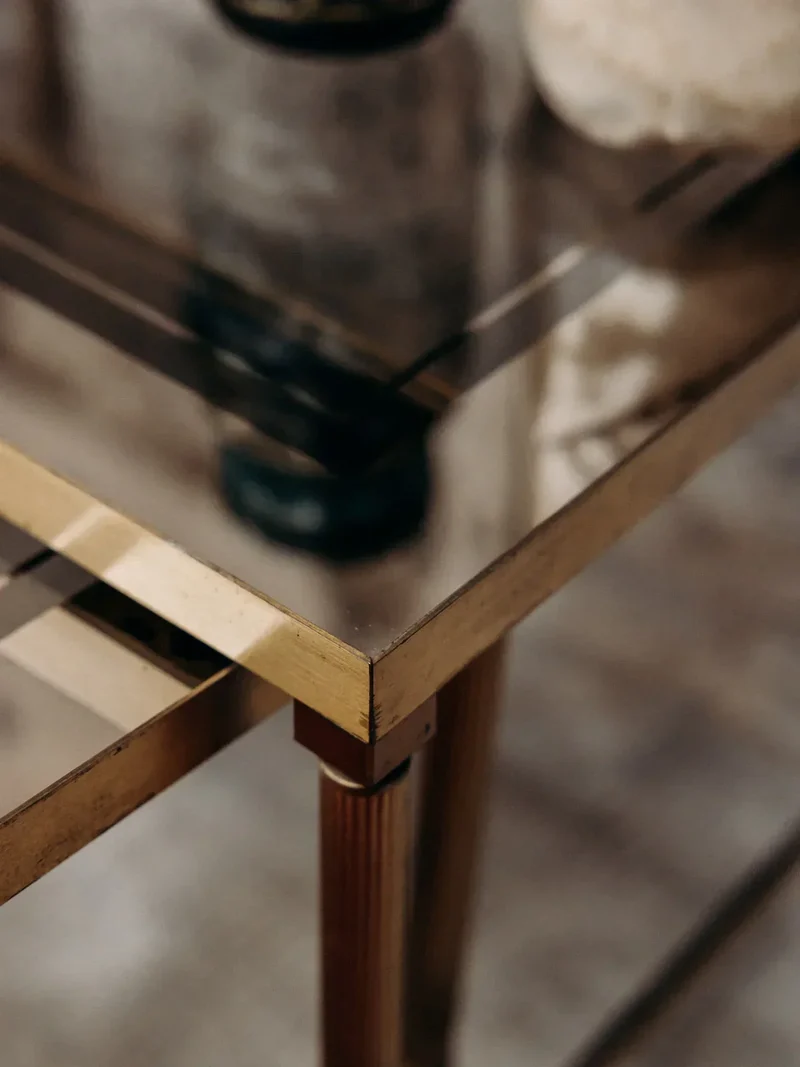 Barbara, les 3 tables gigognes en laiton N°78