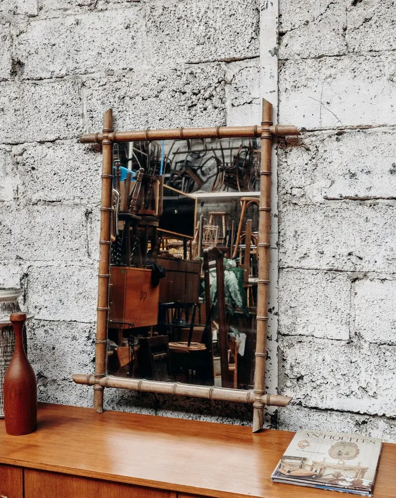Igor, le grand miroir en bambou N°738