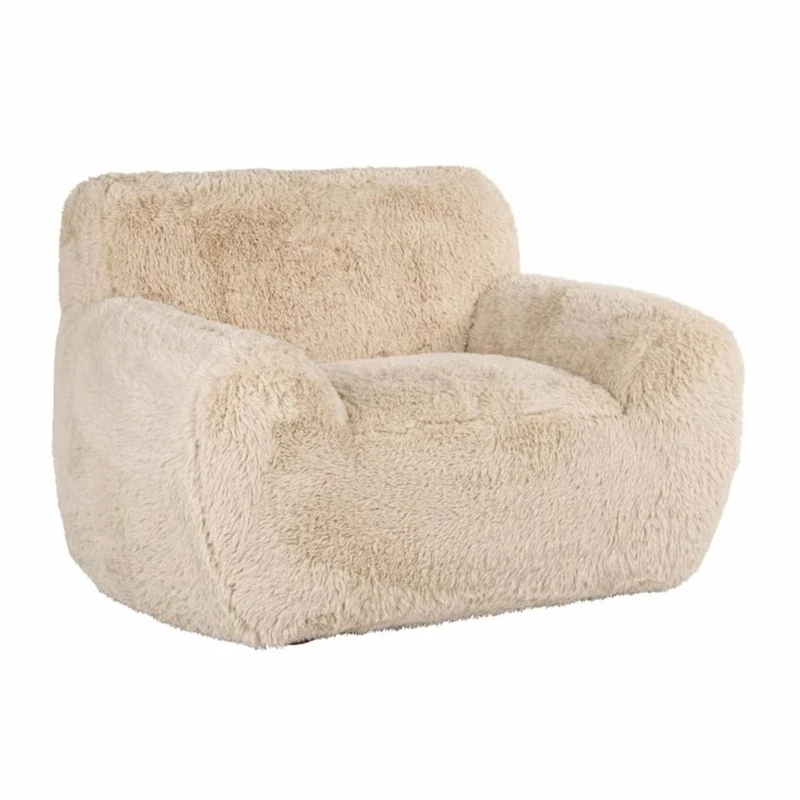 Casa Padrino Luxus Sessel Sandfarben 126 cm - Wohnzimmer & Hotel Möbel