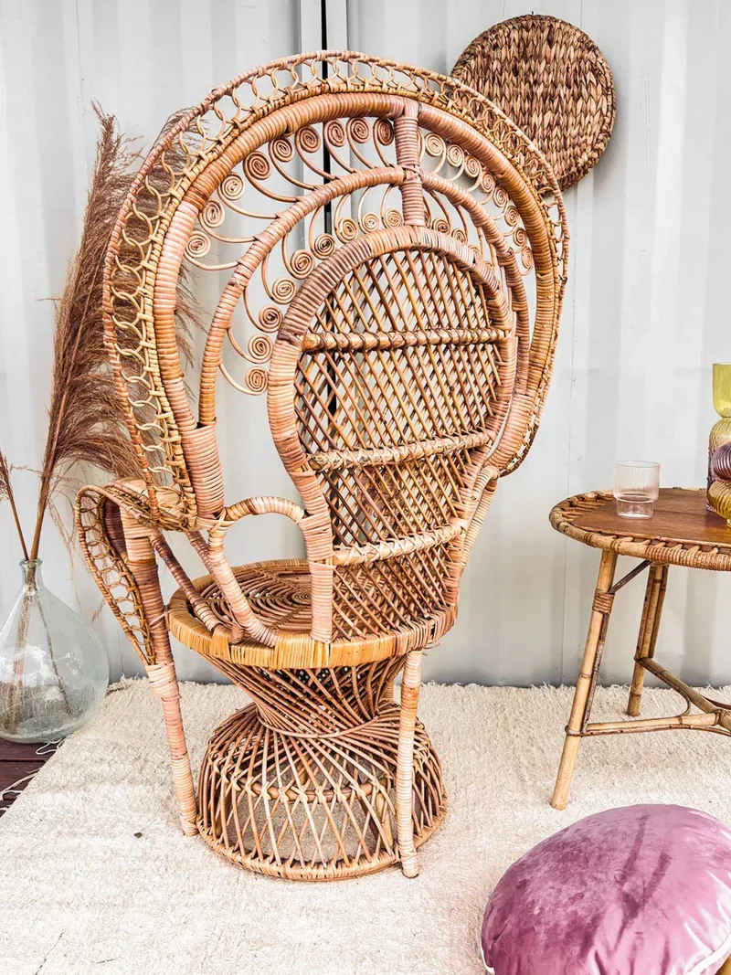 Emmanuel, le fauteuil en rotin N°9