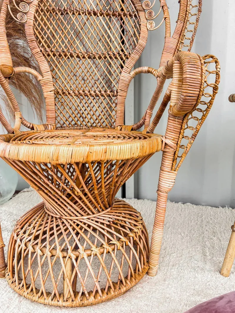 Emmanuel, le fauteuil en rotin N°9