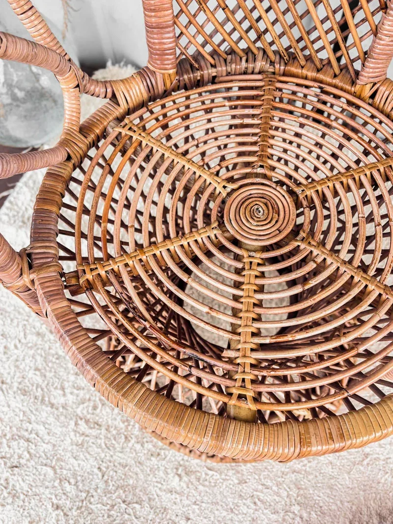 Emmanuel, le fauteuil en rotin N°9