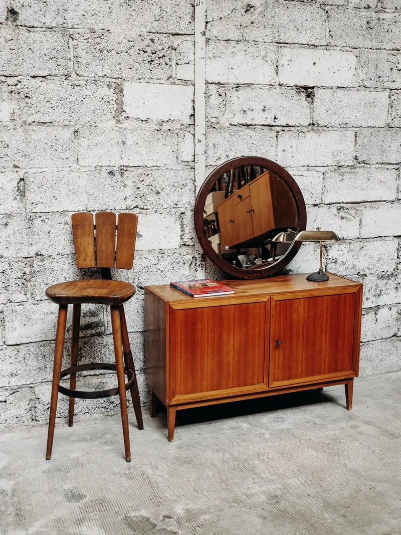 Igor, le miroir rond en bois N°543