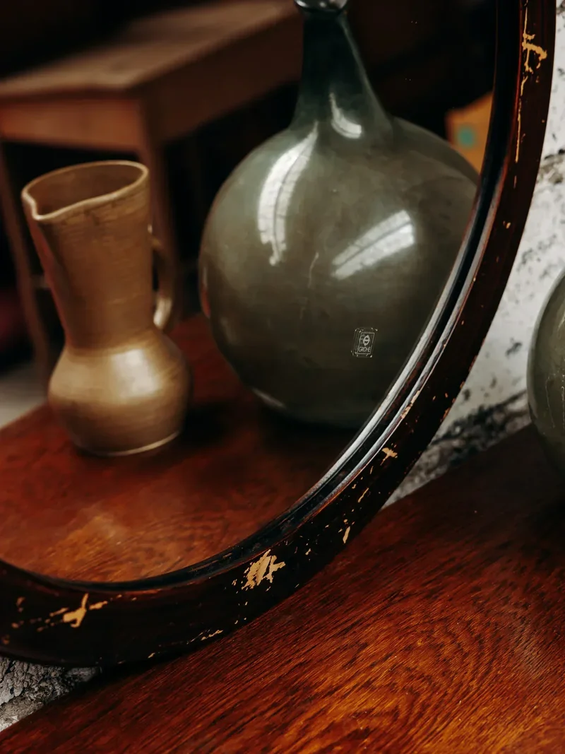 Igor, le miroir rond en bois N°542