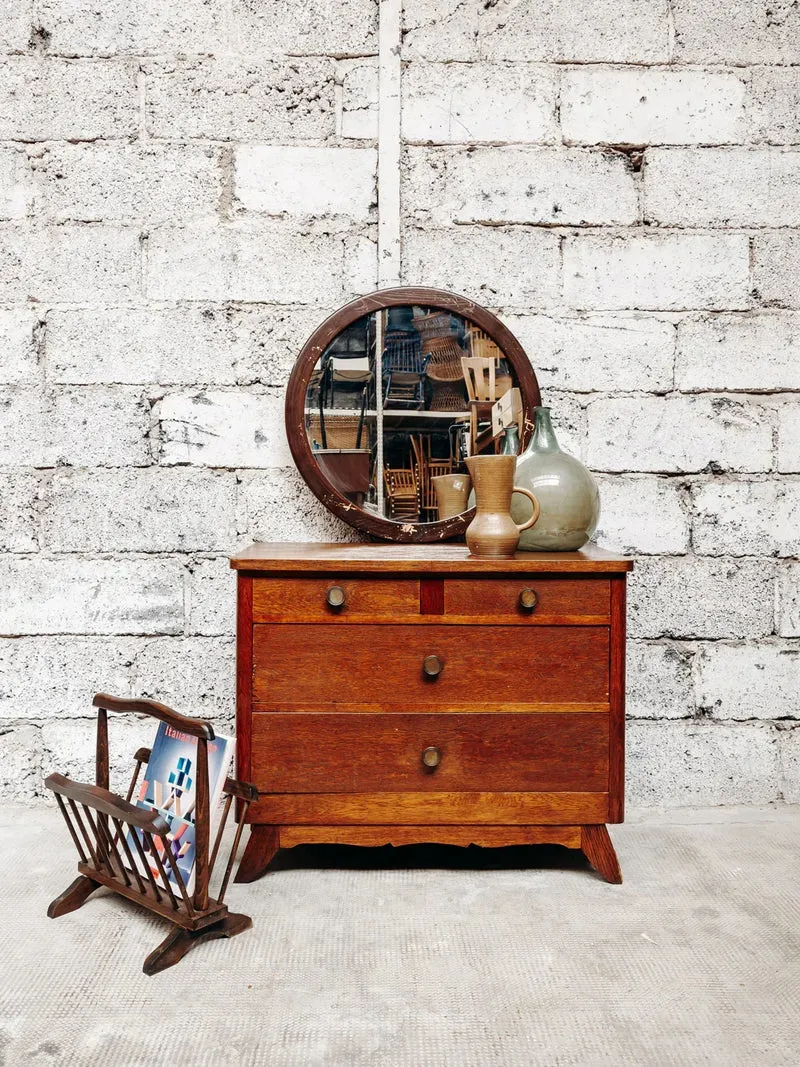 Igor, le miroir rond en bois N°542