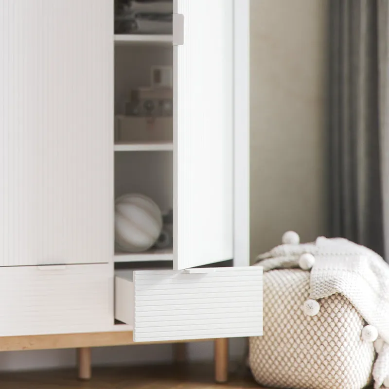 Armoire 2 portes 1 tiroir Pinio Miloo Blanc