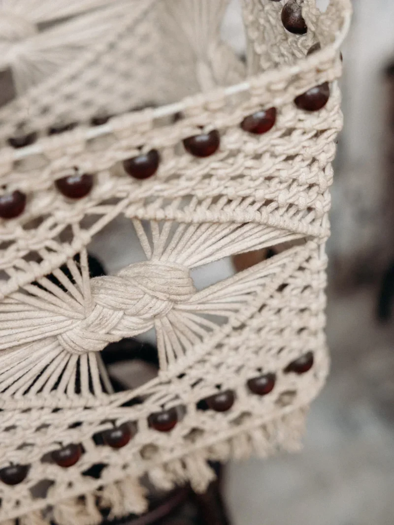 Julia, la lampe à poser en macramé N°380