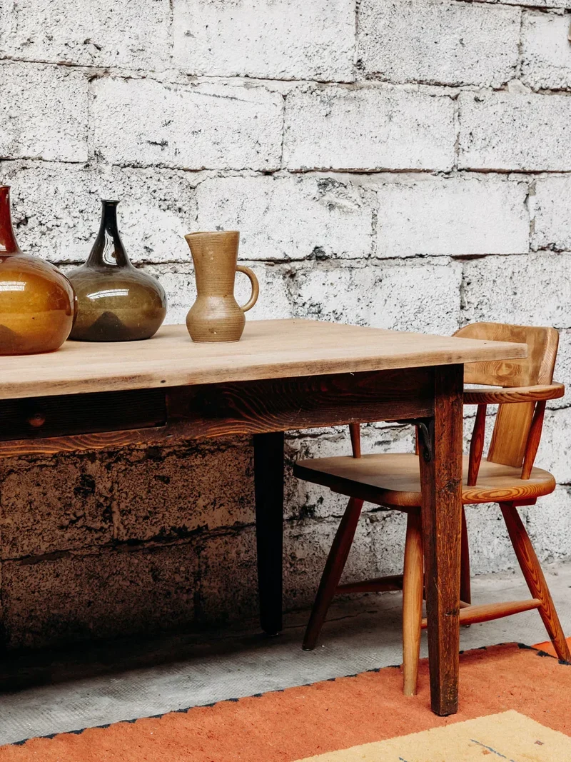 Romy, la table de ferme en bois N°333
